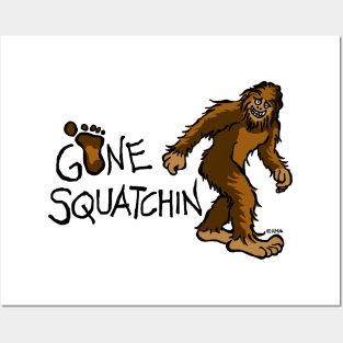 Gone Squatchin (color) Posters and Art